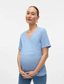 MLNOVA TESS SS JRS TOP 2F - Kortärmade blusar|Mamalicious Sale