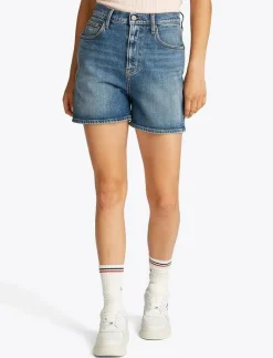 Tommy Jeans MOM SHORT BI0134 - Jeansshorts DENIM MEDIUM