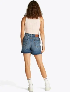Tommy Jeans MOM SHORT BI0134 - Jeansshorts DENIM MEDIUM