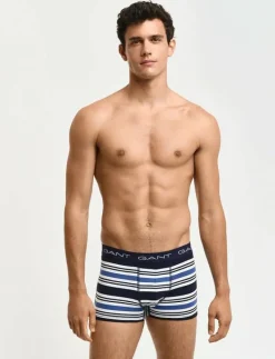 GANT MULTISTRIPE TRUNK 3-PACK - Boxershorts EVENING BLUE Outlet