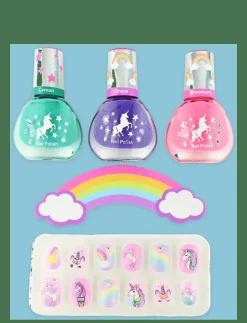 NAIL KIT POLISH AND PRESS-ON - Låtsassmink & Accessoar|Robetoy New