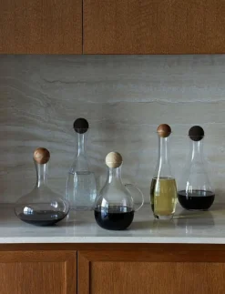Sagaform Nature wine/water carafe with oak stopper - Kannor & Karaffer CLEAR Outlet