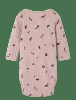 name it NBFLOWER LS BODY - Långärmad body BURNISHED LILAC Best