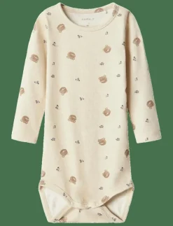 name it NBFOLEISA M LS BODY - Långärmad body PEYOTE MELANGE New