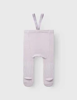 name it NBFWAKMA WO/BL RIB PANTYHOSE W/SUS - Strumpbyxa LILAC ASH New