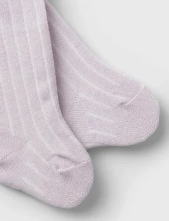 name it NBFWAKMA WO/BL RIB PANTYHOSE W/SUS - Strumpbyxa LILAC ASH New