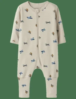 name it NBMNIGHTSUIT ZIP FF AIRPLANE NOOS - One-sie PEYOTE Hot