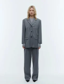 2NDDAY 2ND Harry - Classic Tailoring - Enkelknäppta kavajer DARK GREY MELANGE Sale