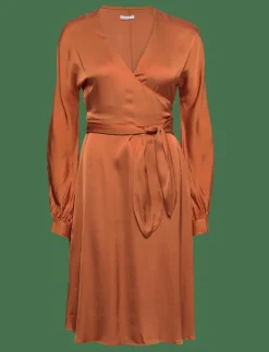 2NDDAY 2ND Serene - Fluid Satin - Midiklänningar BOMBAY BROWN Discount