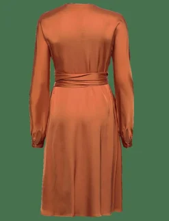 2NDDAY 2ND Serene - Fluid Satin - Midiklänningar BOMBAY BROWN Discount