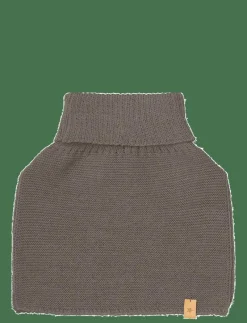 Huttelihut Neck Warmer Wool Knit - Halsvärmare BROWN MELANGE