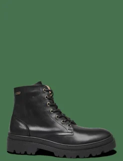 Sneaky Steve Nero - Kängor med snörning BLACK Clearance