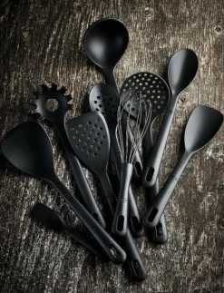 Ballarini Nero, Hålslev 31 cm Svart Silikon - Slevar & Skedar BLACK Best