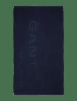 GANT NEW HAVEN LOGO BEACH TOWEL - Badrumstextilier EVENING BLUE Outlet