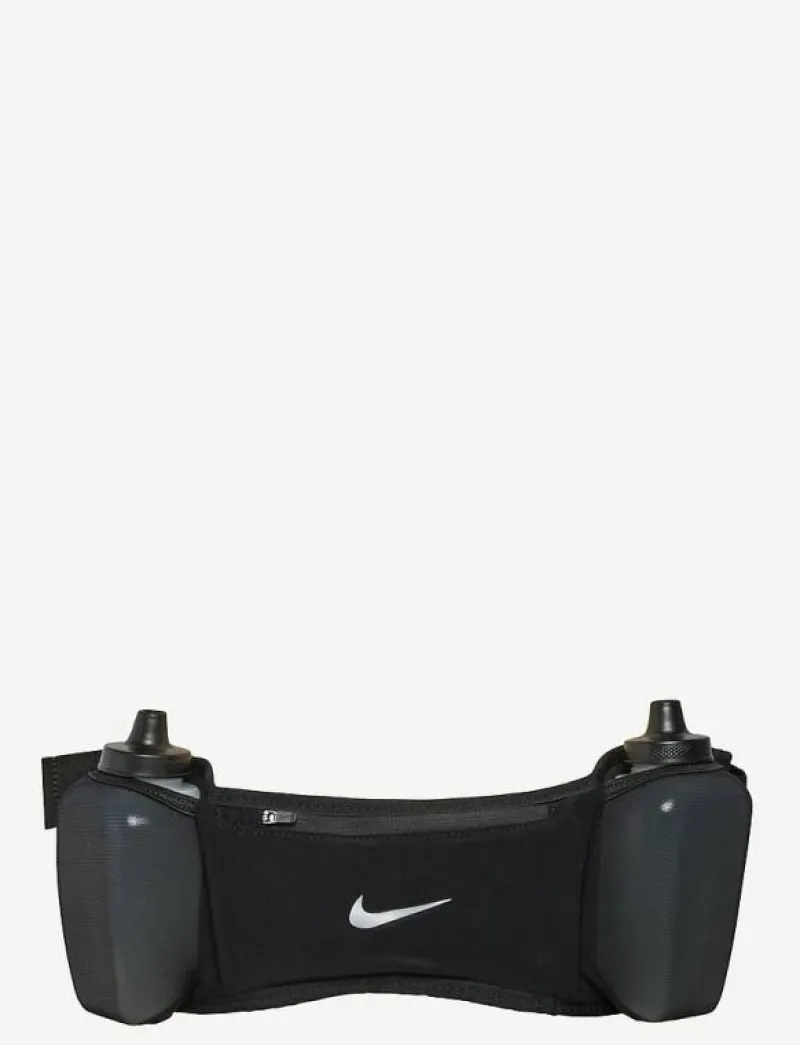 NIKE Equipment NIKE FLEX STRIDE DBL BOTTLE BELT 24 OZ - Löputrustning BLACK/BLACK/SILVER Online