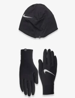 NIKE Equipment NIKE M ESSENTIAL HAT AND GLOVE SET - Löputrustning BLACK/BLACK/SILVER Best