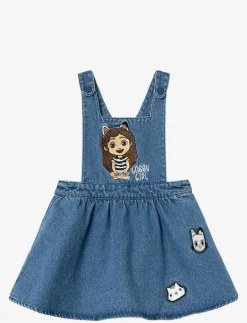 name it NMFJUDIT GABBY DENIM SPENCER SKY - Hängselklänningar DARK DENIM Best