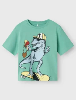 name it NMMDINO NREG SS TOP 2P - Kortärmade CLOUD DANCER New