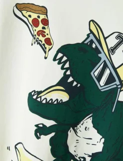 name it NMMDINO NREG SS TOP 2P - Kortärmade CLOUD DANCER New