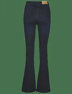 NOISY MAY NMSALLIE HW FLARE JEAN VI241DB FWD NOOS - Utsvängda jeans DARK BLUE DENIM Sale