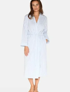 CCDK Copenhagen Noa Kimono - Morgonrock ARTIC ICE STRIPE Clearance