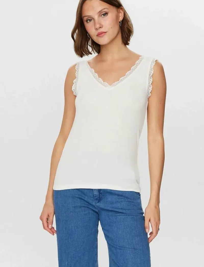 NUBOWIE LACE TOP - Linnen|Nümph Online