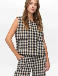 Nümph NUCHIKKA WAISTCOAT - Stickade västar DARK SAPPHIRE Sale