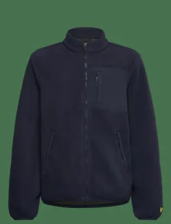Lyle & Scott Nylon Trim Polar Fleece - Jackor Z271 DARK NAVY New