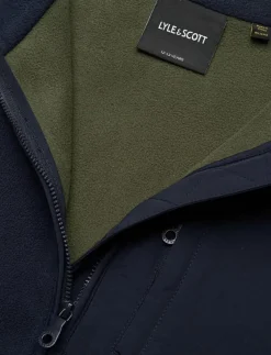 Lyle & Scott Nylon Trim Polar Fleece - Jackor Z271 DARK NAVY New