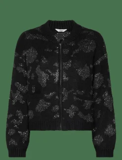 Object OBJALORA KNIT RE L/S CARDIGAN 135 - Koftor BLACK Hot