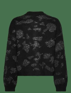 Object OBJALORA KNIT RE L/S CARDIGAN 135 - Koftor BLACK Hot