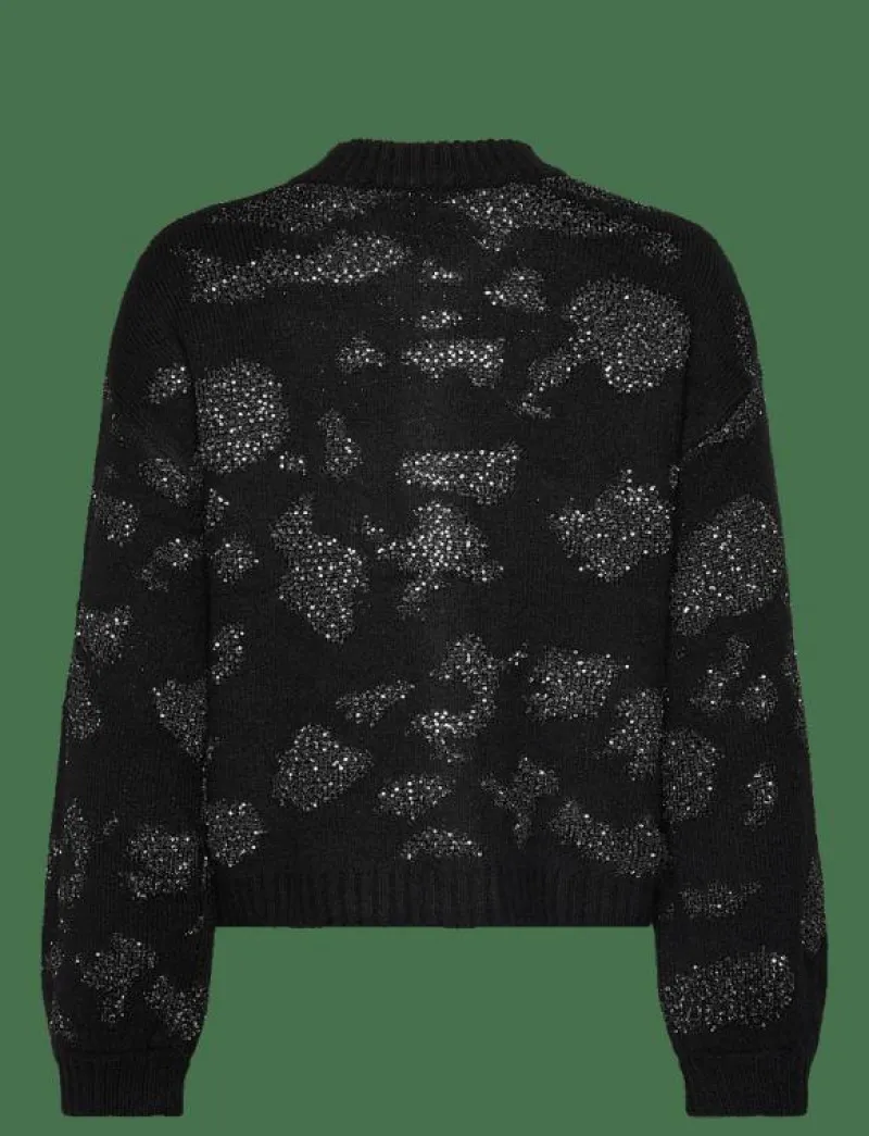 Object OBJALORA KNIT RE L/S CARDIGAN 135 - Koftor BLACK Hot