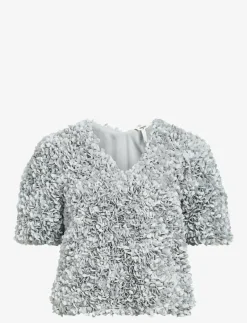 OBJSPARTA S/S V-NECK TOP 136 - Kortärmade blusar|Object Online