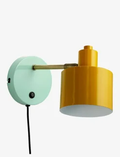Ocean karry/ messing/ turkis væglampe - Vägglampor|Dyberg Larsen Discount
