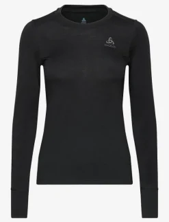 Odlo Bl Top Crew Neck L/S Merino 200 - Underställströjor BLACK Sale
