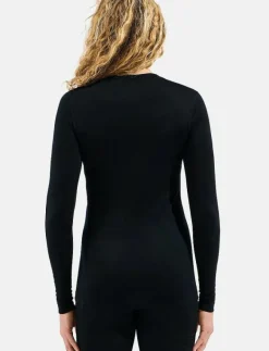 Odlo Bl Top Crew Neck L/S Merino 200 - Underställströjor BLACK Sale