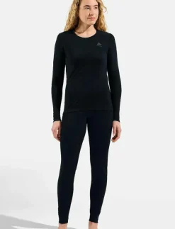 Odlo Bl Top Crew Neck L/S Merino 200 - Underställströjor BLACK Sale