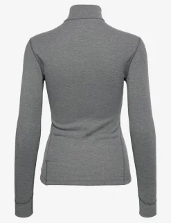 Odlo Bl Top Turtle Neck L/S Half Zip Active Warm - Underställströjor ODLO STEEL GREY MELANGE Best