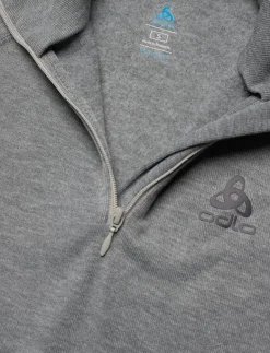 Odlo Bl Top Turtle Neck L/S Half Zip Active Warm - Underställströjor ODLO STEEL GREY MELANGE Best