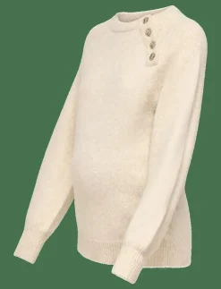 OLMEMMA LIFE LS BUTTON ONECK KNT - Stickat|Only Maternity Best