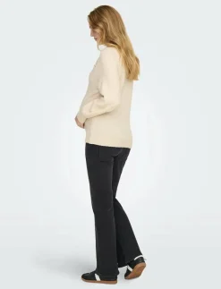 OLMEMMA LIFE LS BUTTON ONECK KNT - Stickat|Only Maternity Best