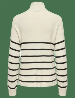 OLMIBI L/S HIGHNECK ZIP PULLOVER KNT - Stickat|Only Maternity Online