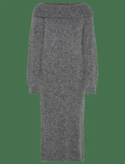 Only Maternity OLMMARIE LS OFF SHOULDER DRESS KNT - Stickade klänningar MEDIUM GREY MELANGE Best