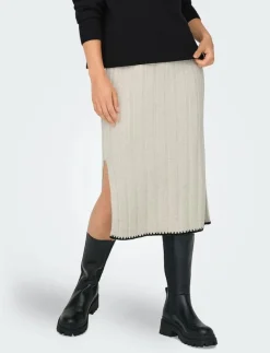 ONLY ONLCHICK STITCH MV SKIRT KNT - Midi kjolar PUMICE STONE Clearance