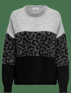 ONLJADE ANIMAL LS O-NECK NOOS KNT - Stickat|ONLY Discount