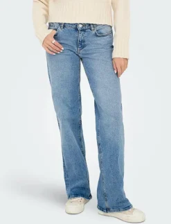 ONLJUICY LW WIDE LEG DNM REA365 NOOS - Vida byxor|ONLY Online