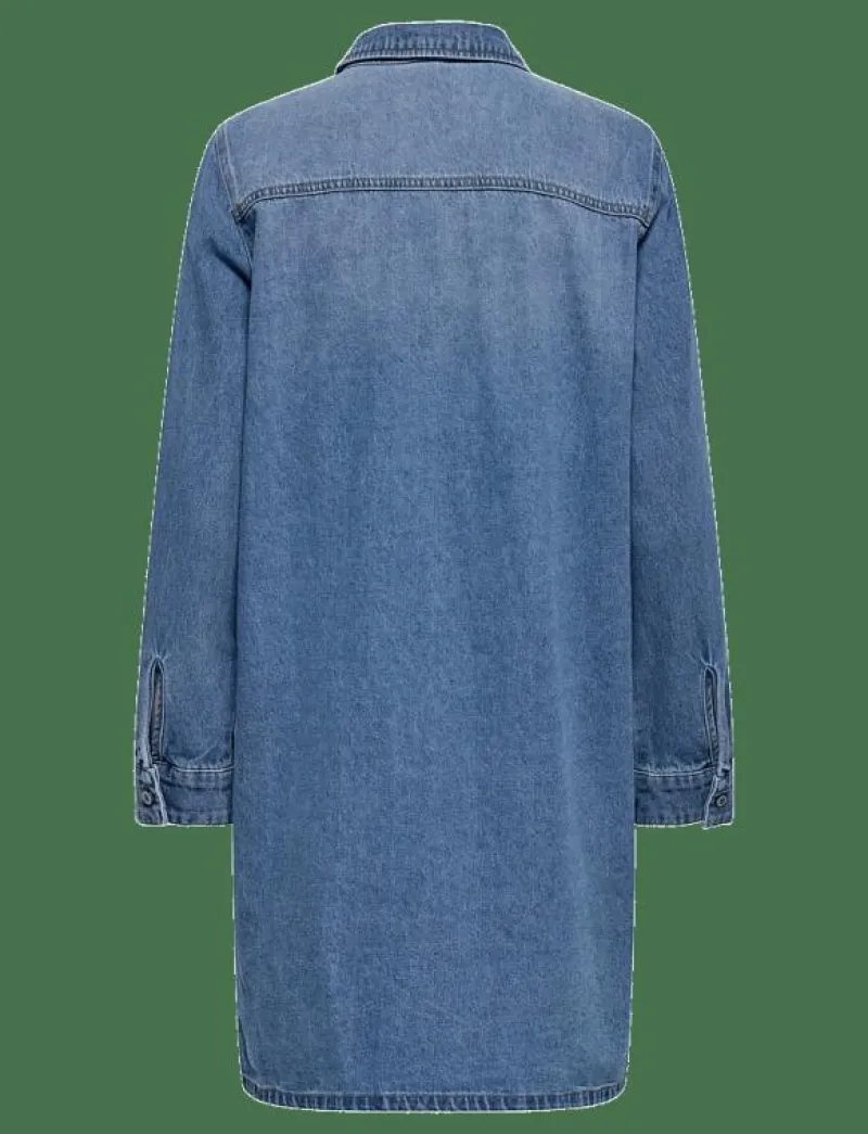 ONLLISA L/S DNM DRESS GUA - Korta klänningar|ONLY