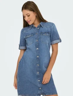 ONLLISA S/S DNM DRESS GUA NOOS - Korta klänningar|ONLY