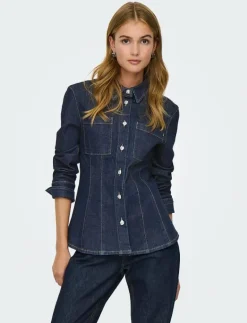 ONLROSIE L/S FITTED DNM JACKET GUA - Jeansjackor|ONLY Outlet