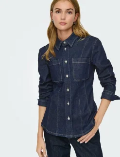 ONLROSIE L/S FITTED DNM JACKET GUA - Jeansjackor|ONLY Outlet